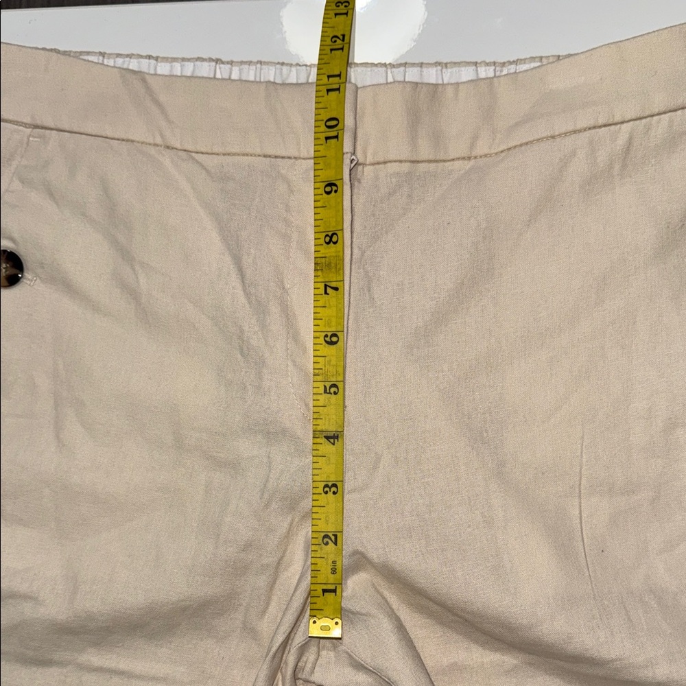 Pants Linen By J. Crew In Ivory, Size: 12 P - Picture 3 of 8